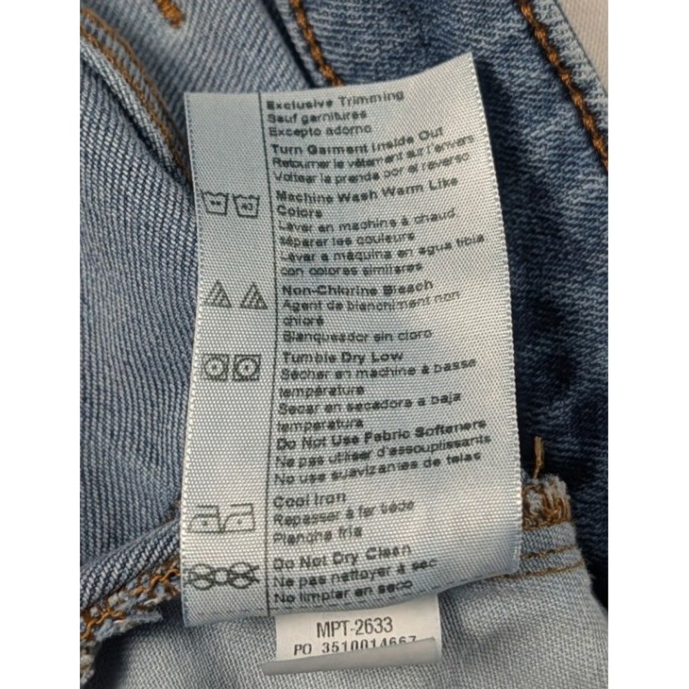 Carhartt Slim Fit Jeans Womens 2 Short Medium Wash Blue Denim Workwear - Picture 12 of 13